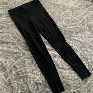 XS PINK VS Solid Black Cotton Leggings